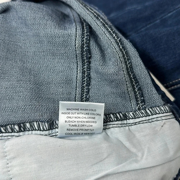 Modcloth The Bianca Flared Leg Denim Jeans Retro 70's Blue New NWT Plus Size 28 - Picture 10 of 13